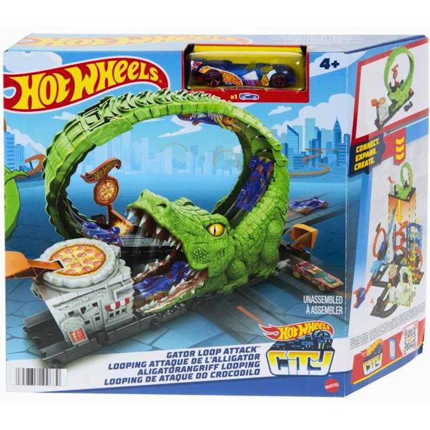 Pista Hot Wheels City Nemesis Gator Pizza Shop HKX39 Mattel